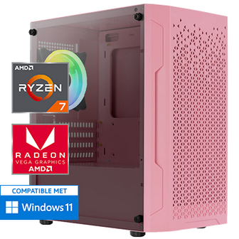 AMD Ryzen 7 met Radeon RX Vega 8 - 16GB RAM - 500GB SSD - WiFi - Bluetooth - Roze