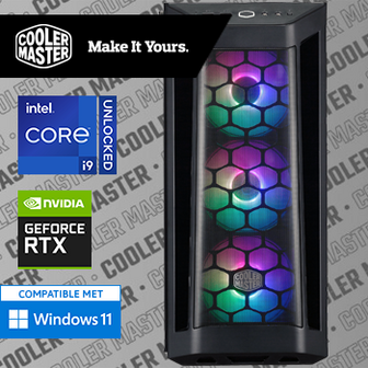 Intel Core i9 12900KF (Watergekoeld) met GeForce RTX 4070 Ti - 32GB RAM - 1000GB SSD - WiFi - Bluetooth - COOLER MASTER