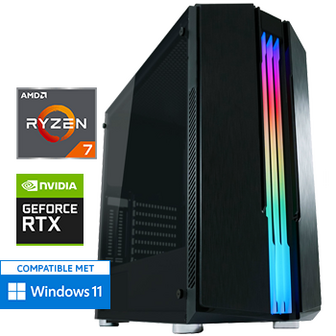 AMD Ryzen 7 met GeForce RTX 4060 - 32GB RAM - 1000GB SSD - WiFi - Bluetooth