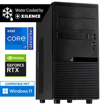 Intel Core i7 14700KF (Watergekoeld) met GeForce RTX 4060 - 64GB DDR5 RAM - 2000GB SSD - WiFi - Bluetooth