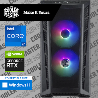 Intel Core i7 12700F met GeForce RTX 3050 - 32GB RAM - 1000GB SSD - WiFi - Bluetooth - COOLER MASTER