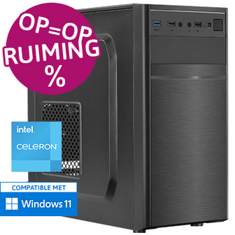 Intel Celeron aanbieding met 16GB RAM - 480GB SSD - WiFi - Bluetooth - OP=OP!