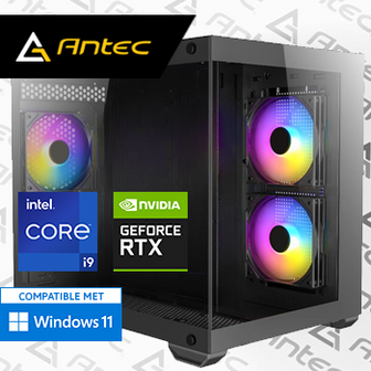 Intel Core i9 12900F (Watergekoeld) met GeForce RTX 4060 - 32GB RAM - 1000GB SSD - WiFi - Bluetooth - ANTEC