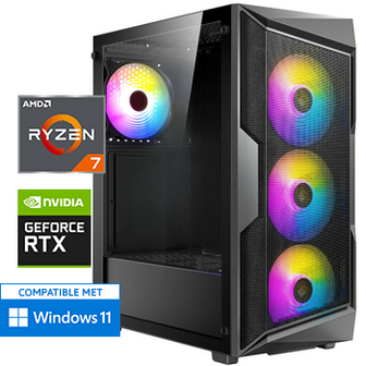 AMD Ryzen 7 met GeForce RTX 4060 - 32GB RAM - 1000GB SSD - WiFi - Bluetooth