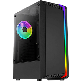 Intel Core i5 met GeForce RTX 3050 (Game PC set inclusief Toetsenbord, Muis en 27 inch Monitor)