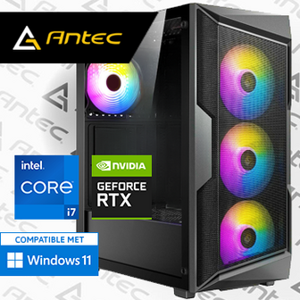 Intel Core i7 12700F met GeForce RTX 4070 - 32GB RAM - 1000GB SSD - WiFi - Bluetooth - ANTEC