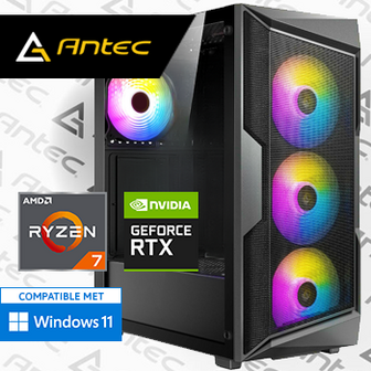 AMD Ryzen 7 7700 met GeForce RTX 4070 Ti - 32GB RAM - 1000GB SSD - WiFi - Bluetooth - ANTEC