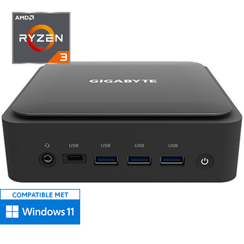 BRIX Mini PC - AMD Ryzen 3 5400U - 16GB RAM - 500GB SSD - WiFi - Bluetooth - 2x HDMI