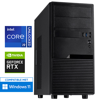 Intel Core i9 14900KF (Watergekoeld) met GeForce RTX 3050 - 64GB DDR5 RAM - 2000GB SSD - WiFi - Bluetooth