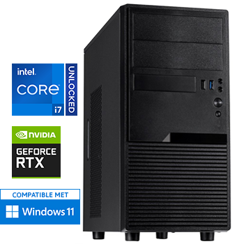 Intel Core i7 14700KF (Watergekoeld) met GeForce RTX 4060 - 64GB DDR5 RAM - 2000GB SSD - WiFi - Bluetooth