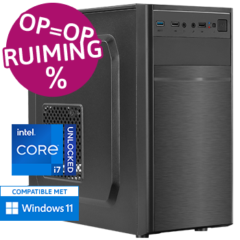 Intel Core i7 11700K aanbieding met 32GB RAM - 960GB SSD - WiFi - Bluetooth - OP=OP!