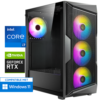 Intel Core i7 12700F met GeForce RTX 4060 - 32GB RAM - 1000GB SSD - WiFi - Bluetooth