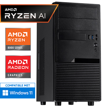 AMD Ryzen 5 8600G met Radeon 760M - 32GB DDR5 RAM - 1000GB SSD - WiFi - Bluetooth